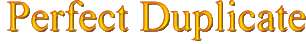 Golden text - Perfect Duplicat