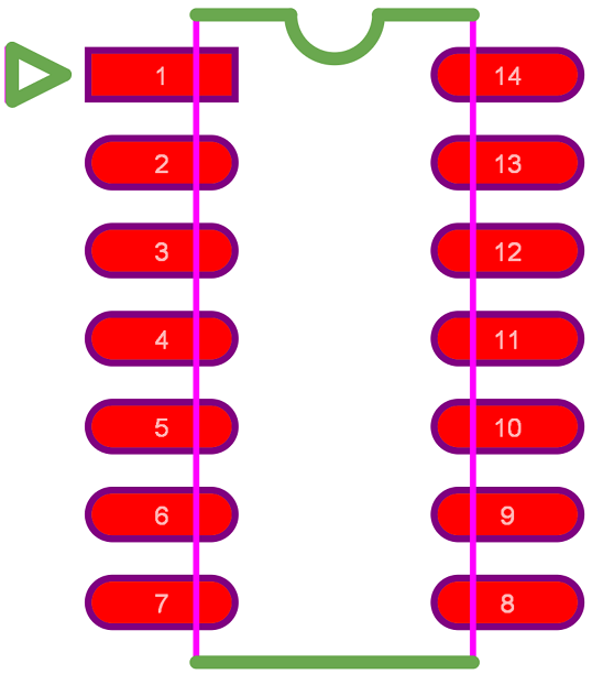 Dual In-Line 14-lead SMT package