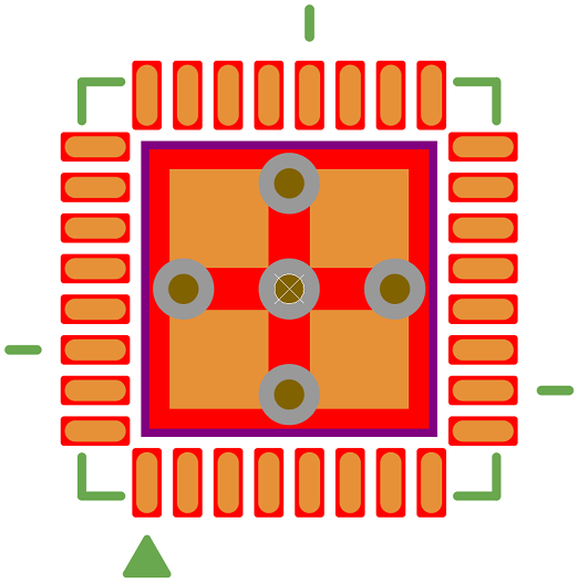 QFN-33 0.5 mm pitch - Orange-Colored Solder Paste.png