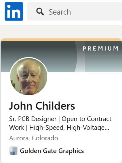 Joh Childers LinkedIn Profile badge